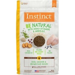 Instinct Be Natural Chicken & Brown Rice Recipe Natural Dry Dog Food, 4.5 lb.