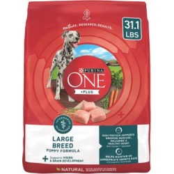Purina ONE SmartBlend Large Breed Puppy Formula Puppy Premium Dog Food; 31.1 lb. Bag