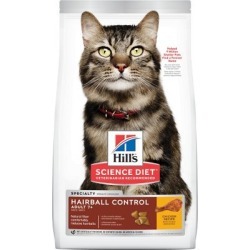 Hill's Science Diet Adult 7+ Hairball Control Chicken Recipe Dry Cat Food, 7 lb. Bag