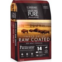 CANIDAE Grain Free PURE Ancestral Raw-Coated Red Meat Dog Food,9 lb. 1853