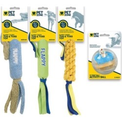 Pet Zone Interactive Toys for Medium Sized Dogs, 4-Pack