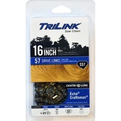 TriLink Saw Chain 16 in. Semi Chisel Saw Chain; 3/8 in. LP Pitch; .050 in. Gauge; 57 DL