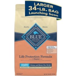 Blue Buffalo Life Protection Formula Chicken & Brown Rice Recipe For Large Breed Puppies; 30 lb.