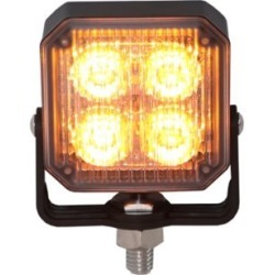 Buyers Products 2.875 in. Amber Square Post Mount Strobe Light