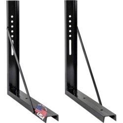 Buyers Products 24 in. x 24 in. Welded Black Structural Steel Mounting Brackets
