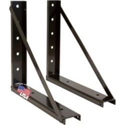 Buyers Products 18 in. x 18 in. Welded Black Formed Steel Mounting Brackets