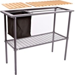 Early Start Weatherguard Garden Utility Bench with Wooden Top, IS 92011