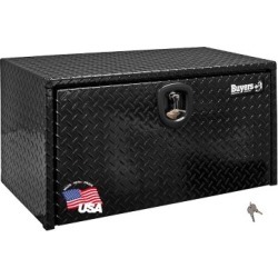 Buyers Products 14 in. x 16 in. x 24 in. Black Diamond Tread Aluminum Underbody Truck Box