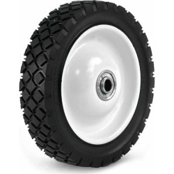 Martin Wheel 7X1.50 Light-Duty Steel Wheel, 1/2 in. BB, 1-3/8 in. Offset Hub, Diamond Tread