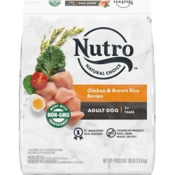 Nutro Wholesome Essentials Adult Dog Food, Chicken, Whole Brown Rice & Sweet Potato Formula, 30 lb.
