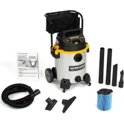 Workshop Stainless Wet/Dry Vac WS1600SS; 16-Gallon Stainless Steel Shop Vacuum Cleaner; 6.5-Peak HP Wet And Dry Vacuum