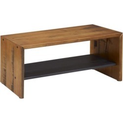 Walker Edison 42 in. Solid Rustic Reclaimed Wood Entry Bench