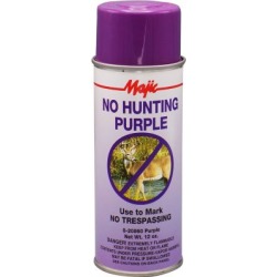 Majic No Hunting Purple Spray Paint; No Hunting Purple; Spray