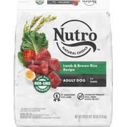 NUTRO WHOLESOME ESSENTIALS Natural Adult Dry Dog Food Lamb & Rice Recipe, 30 lb. Bag