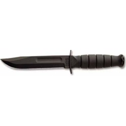 KA-BAR Short Straight Edge Knife with Black Hard Sheath