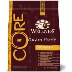 Wellness CORE Natural Grain-Free Puppy Formula Dog Food, 4 lb. Bag