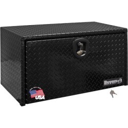 Buyers Products 18 in. x 18 in. x 18 in. Black Diamond Tread Aluminum Underbody Truck Box