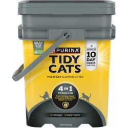 Tidy Cats Clumping Litter 4-in-1 Strength for Multiple Cats; 35 lb. Pail