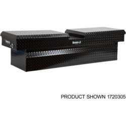 Buyers Products 18 in. x 27 in. x 71 in. Black Diamond Tread Aluminum Gull Wing Truck Box, Lower Half 11 in. x 27 in. x 60 in.