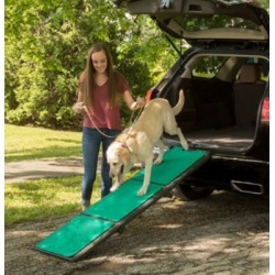 Pet Gear Inc. Tri-Fold Pet Ramp with SupertraX, PG9300GRSX
