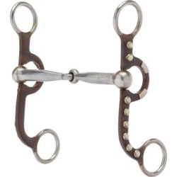 Weaver Leather 4-58 in. 2-Piece Snaffle Mouth Pony Bit