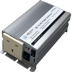 AIMS Power 400W Power Inverter; UK Plug 230V; European with Cables 24V