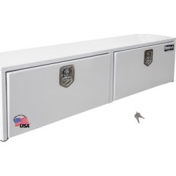 Buyers Products 16 in. x 13 in. x 88 in. White Steel Topsider Truck Box