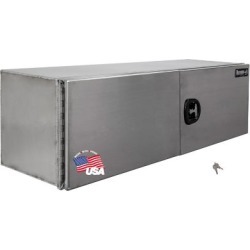 Buyers Products 18 in. x 18 in. x 60 in. XD Smooth Aluminum Underbody Truck Box with Barn Door
