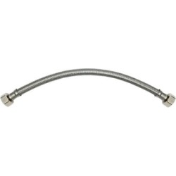 THEWORKS 20 in. Stainless Steel Supply Line 1/2 in. FIP x 1/2 in. FIP, SL133