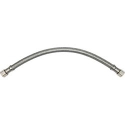 THEWORKS 20 in. Stainless Steel Supply Line 3/8 in. O.D. Compression x 3/8 in. O.D. Compression, SL118