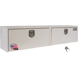 Buyers Products 16 in. x 13 in. x 72 in. White Steel Topsider Truck Box