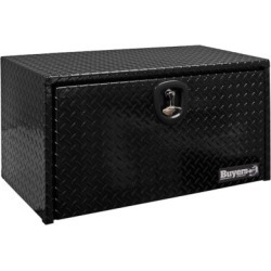 Buyers Products 14 in. x 12 in. x 30 in. Black Diamond Tread Aluminum Underbody Truck Box