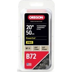 Oregon 20 in. Bar Saw Chain; 0.375 Pitch; 0.050 Gauge; Use 5/32 in. File; 72 Drive Links