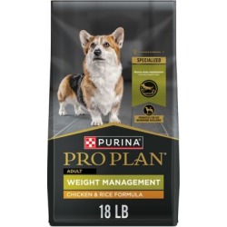 Purina Pro Plan Focus Adult Weight Management Formula Dog Food, 18 lb. Bag