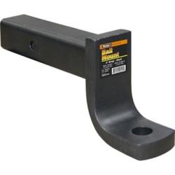 Buyers Products 2-1/2 in. Ball Mount with 5 in. Drop x 10 in. Long Tube, Black