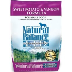 Natural Balance L.I.D. Limited Ingredient Diets Sweet Potato & Venison Formula Dry Dog Food, 4.5 lb. Bag
