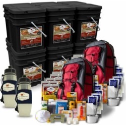 Wise Company 6 Month Emergency Food Supply Package with 2 Bonus 5 Day Survival Backpacks; 1;440 Servings