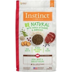 Instinct Be Natural Beef & Barley Recipe Natural Dry Dog Food, 4.5 lb.