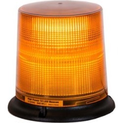 Buyers Products Amber 12 LED Beacon Light with Tall Lens 6.75 in. Diameter x 6.625 in. Tall