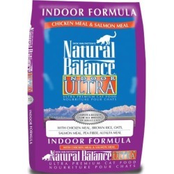 Natural Balance Indoor Ultra Chicken Meal & Salmon Meal Formula Dry Cat Food, 15 lb.