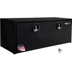 Buyers Products 18 in. x 18 in. x 48 in. Black Steel Underbody Truck Box with Aluminum Door
