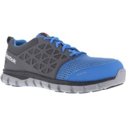 Reebok Men's Sublite Cushion ESD Slip-Resistant Alloy Toe Athletic Oxford Work Shoes, Blue