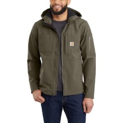 Carhartt Men's Hooded Rough Cut Hooded Jacket, 103829-BLK found on Bargain Bro from Tractor Supply for USD $91.19