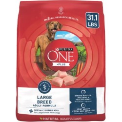 Purina ONE SmartBlend Large Breed Adult Formula Adult Premium Dog Food; 31.1 lb. Bag