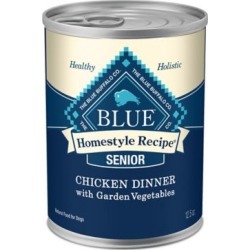 Blue Buffalo Homestyle Recipe Senior Chicken Dinner with Garden Vegetables Canned Dog Food; 12.5 oz.