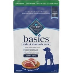 Blue Buffalo BLUE Basics Limited Ingredient Diet Adult Grain-Free Duck & Potato Dry Dog Food 22 lb. Bag