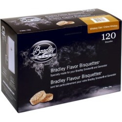 Bradley Smoker Flavor Bisquettes; Whiskey Oak 120-Pack