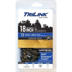 TriLink Saw Chain 18 in. Narrow Kerf Saw Chain; .325 in. Pitch; .050 in. Gauge; 72 DL