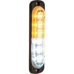 Buyers Products 4.375 in. Amber/Clear Thin Mount Vertical Strobe Light