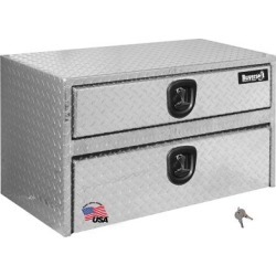 Buyers Products 20 in. x 18 in. x 24 in. Diamond Tread Aluminum Underbody Truck Box with Drawer